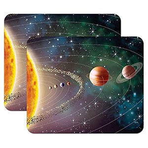let39s freeze mouse pad computer mouse pad for laptop amp gaming 240x200x3mm pack of 2 space earth