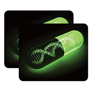 let39s freeze mouse pad computer mouse pad for laptop amp gaming 240x200x3mm pack of 2 green capsule