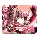 LET'S FREEZE Mouse Pad Computer Mouse Pad for Laptop & Gaming 240X200X3mm (Pack of 1, Pink Girl)