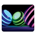 LET'S FREEZE Mouse Pad Computer Mouse Pad for Laptop & Gaming 240X200X3mm (Pack of 1, 3D Glow Balls)