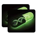LET'S FREEZE Mouse Pad Computer Mouse Pad for Laptop &amp; Gaming 240X200X3mm (Pack of 2, Green Capsule)