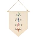 Let's Play Sign-This is Where The Fun Stuff Happens- Flag Decor Gift for Kids Baby Boys Girls Newborn - Banner Pennant Wall Sign Gift for Playroom Nursery Baby Room Bedroom