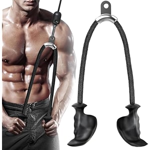 let39s play tricep rope for gym with ergonomic handles ii 36 inch tricep pull down rope for cable machine ii pulley system cable attachment for gym