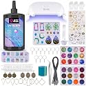 LET'S RESIN 250g UV Resin Jewelry Making Kit, 153Pcs Starter Kit with Light