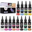 LET'S RESIN UV Resin Kit, 12 Colors Clear Colored UV Resin(20g Each)