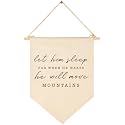 Let Him Sleep for When He Wakes He Will Move Mountains-Pennant Wall Decor Gift for Baby Boys Kids-Canvas Pennant Banner Pennant Wall Decor Gift for Nursery Baby Room Bedroom-Baby Gift Shower
