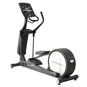 let39s play chrome cross trainer elliptical for home gym  16-level magnetic resistance  180kg capacity  silent belt drive  lcd display