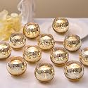 LETINE Gold Mercury Glass Votive Candle Holders - Set of 36 | Elegant Gold Tealight Candle Holders for Table Centerpieces, Weddings, Rehearsal Dinners, Halloween & Thanksgiving Decorations Indoor