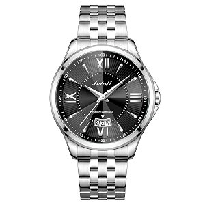 Letoff Mens Analog WatchTool-Free Adjustable Clasp Water