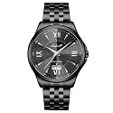Letoff Men39s Analog WatchTool-Free Adjustable Clasp Water