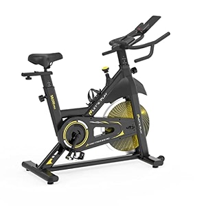 lets play sb-100 spin bike for home cardio workout with 8kg flywheel 35 adjustable resistance levels silent belt drive lcd monitor phone holder 100kg weight capacity 1 year warranty