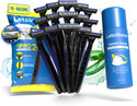 LetsShave Pro 2 Plus Disposable Razor World's 1st Open Flow Twin shaving Blade+Shave foam, Men (Pack of 16)