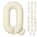 Letter Balloon 40Inch Cream White Big Alphabet Balloons Letter Q