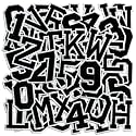 Letter and Number Iron On Patches, A-Z Alphabet and Numbers 0-9 Embroidery Applique Patch, DIY Decorative Heat Press Patches for Clothing Jeans Jackets Backpacks Hats (Black 72 Pcs)