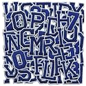 Letter and Number Iron On Patches, A-Z Alphabet and Numbers 0-9 Embroidery Applique Patch, DIY Decorative Heat Press Patches for Clothing Jeans Jackets Backpacks Hats (Blue 72 Pcs)