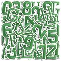 Letter and Number Iron On Patches, A-Z Alphabet and Numbers 0-9 Embroidery Applique Patch, DIY Decorative Heat Press Patches for Clothing Jeans Jackets Backpacks Hats (Green 72 Pcs)