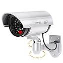 LETURE IR Security CCTV False Outdoor Camera Fake Dummy Security Camera Realistic Looking Dummy Security CCTV Fake Bullet Camera with Flash Light