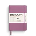 LEUCHTTURM1917 372922 Notebook 411 Medium (A5), Hardcover, 411 Numbered Pages, Dusty Rose, Dotted, More Thoughts, More Ideas, More Memories, More Pages