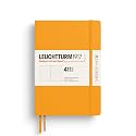 LEUCHTTURM1917 372925 Notebook 411 Medium (A5), Hardcover, 411 Numbered Pages, Rising Sun, Dotted, More Thoughts, More Ideas, More Memories, More Pages