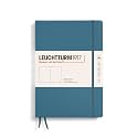 LEUCHTTURM1917 - Notebook Hardcover Composition B5-219 Numbered Pages for Writing and Journaling (Stone Blue, Plain)
