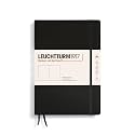 LEUCHTTURM1917 - Notebook Hardcover Composition B5-219 Numbered Pages for Writing and Journaling (Black, Plain)