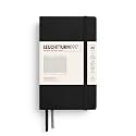 LEUCHTTURM1917 - Notebook Hardcover Pocket A6-187 Numbered Pages for Writing and Journaling (Black, Squared)