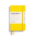 LEUCHTTURM1917 - Notebook Softcover Pocket A6-123 Numbered Pages for Writing and Journaling (Dotted, Lemon)
