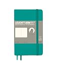 LEUCHTTURM1917 (355296) Notebook Pocket (A6) Softcover, 123 numbered pages, squared, emerald