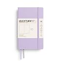 LEUCHTTURM1917 - Notebook Softcover Pocket A6-123 Numbered Pages for Writing and Journaling (Plain, Lilac)