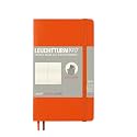 LEUCHTTURM1917 - Notebook Softcover Pocket A6-123 Numbered Pages for Writing and Journaling (Ruled, Orange)