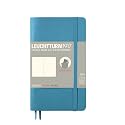 LEUCHTTURM1917 355303 Pocket Notebook (A6), softcover, 123 numbered pages, white, nordic blue