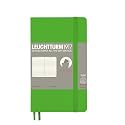 LEUCHTTURM1917 357656 Pocket Notebook (A6), soft cover, 123 numbered pages, ruled, fresh green