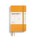 LEUCHTTURM1917 - Notebook Softcover Pocket A6-123 Numbered Pages for Writing and Journaling (Plain, Rising Sun)