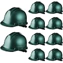 Leumoi 10 Pack Hard Hats Bulk with Ratchet Suspension