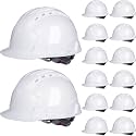 Leumoi 14 Pack Hard Hats 4 Pt Ratchet Suspension ABS Vented