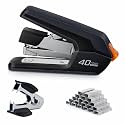 Leven Effortless Desktop Stapler, 40 Sheet Capacity, One Finger Stapling