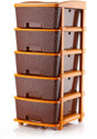 LEVERET Multipurpose Drawer Plastic Modular Chest Storage