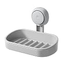 LEVERLOC Soap Holder, Soap Dish for Shower, Suction Cup Bar Soap Holder