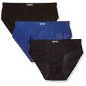 Levi's Men's Cotton BRIEF (Pack of 3) (#011-BRIEF-P3-70_Black,Navy,Blue_XL_Black,Navy,Sodalite Blue_XL)