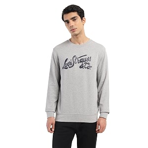 Levis Cotton Blend Men Crew Neck Sweatshirt