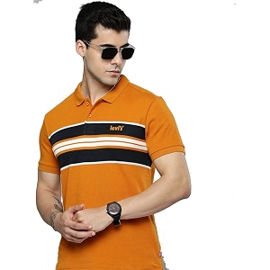 Levis Mens Cotton Regular Fit Polo T-Shirt