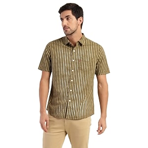 Levis Mens Solid Slim Fit Shirt