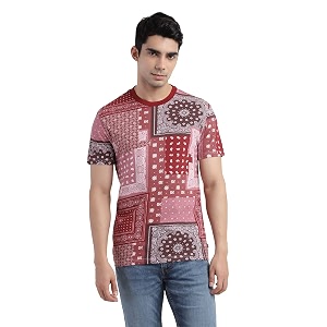 Levis Mens Regular Fit Printed T-Shirt
