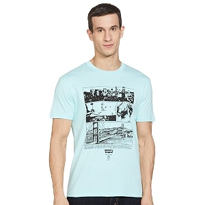 Levis Mens Cotton Regular Fit Graphic T-Shirt