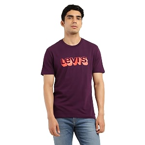 Levis Mens Cotton Regular Fit T-Shirt