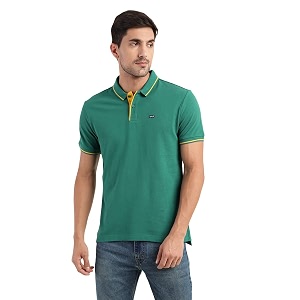 Levis Mens Regular Fit Solid Polo T-Shirt