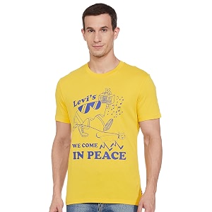 Levis Mens Cotton Regular Fit Graphic T-Shirt