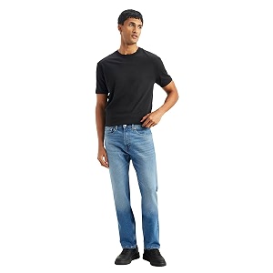 Levis Mens 505 Regular Fit Mid Rise