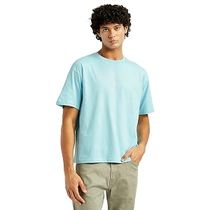 Levis Mens Typographic Print Loose Fit T-Shirt