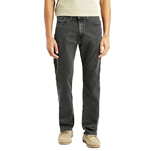 Levis Mens Straight Fit Mid Rise Jeans